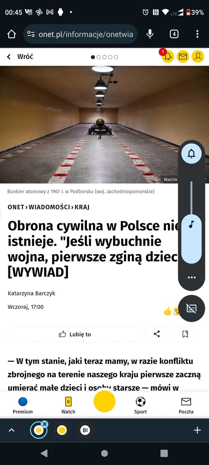 Kolejny artykuł w temacie ochrony ludności w razie „W”.
Nie czekajcie na helikoptery…
Link pod s