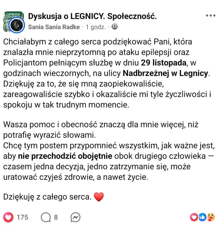 I takich ludzi nam trzeba! 馃挭
Pani膮 ratowniczk臋 zapraszamy do kontaktu.